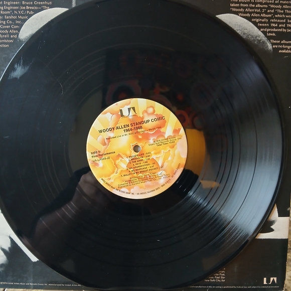 Woody Allen – Standup Comic: 1964-1968 - 1978 United Artists Vinyl LP VG+ All - Picture 9 of 12